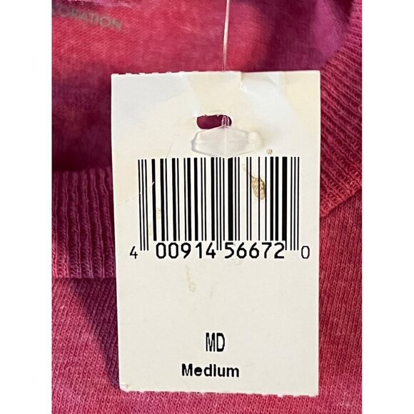 Disney Park Womens Medium M Pink Tee Shirt Ears Short Sleeve Crew Graphic New - Picture 8 of 8